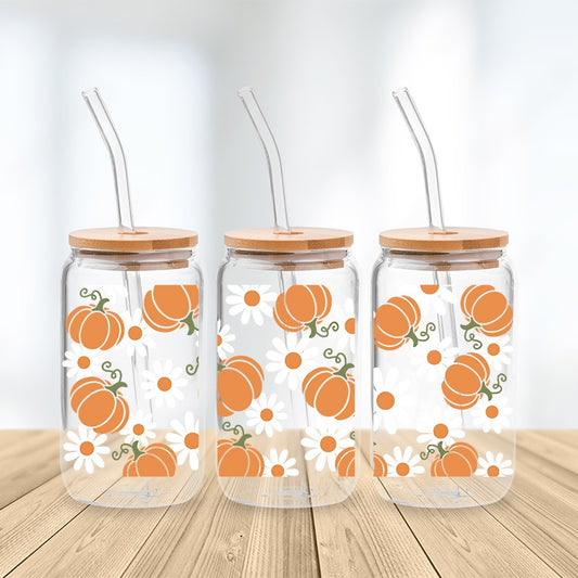 Blooming Pumpkin Spice Tasse en verre