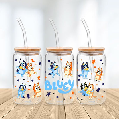 Bluey Glass cup for Kids