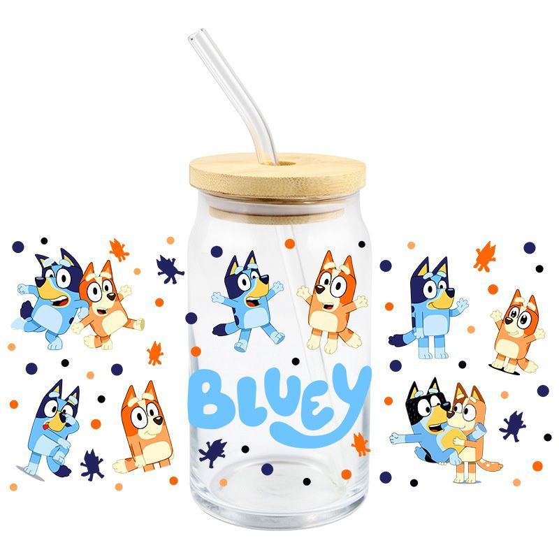 Bluey Glass cup for Kids