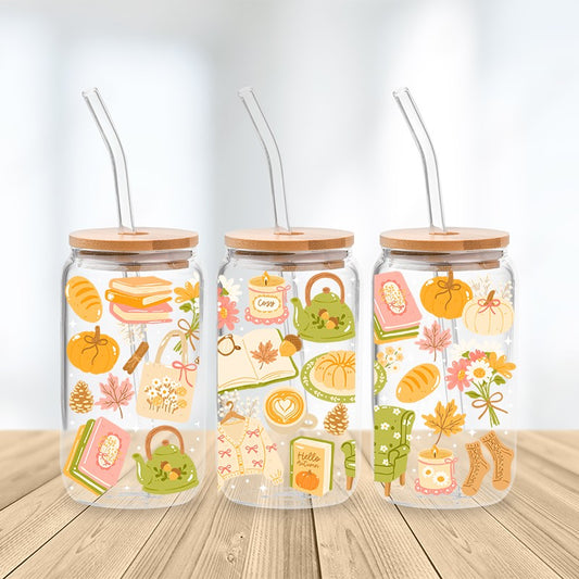Blooming Pumpkin Spice Tasse en verre