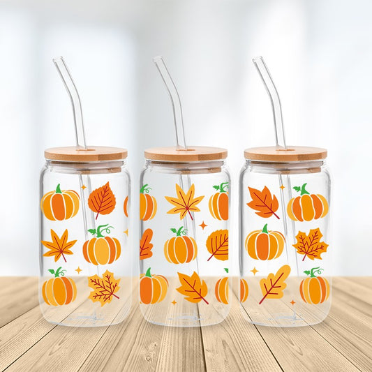 Autumn Whispers Glass Cup (Preorder)